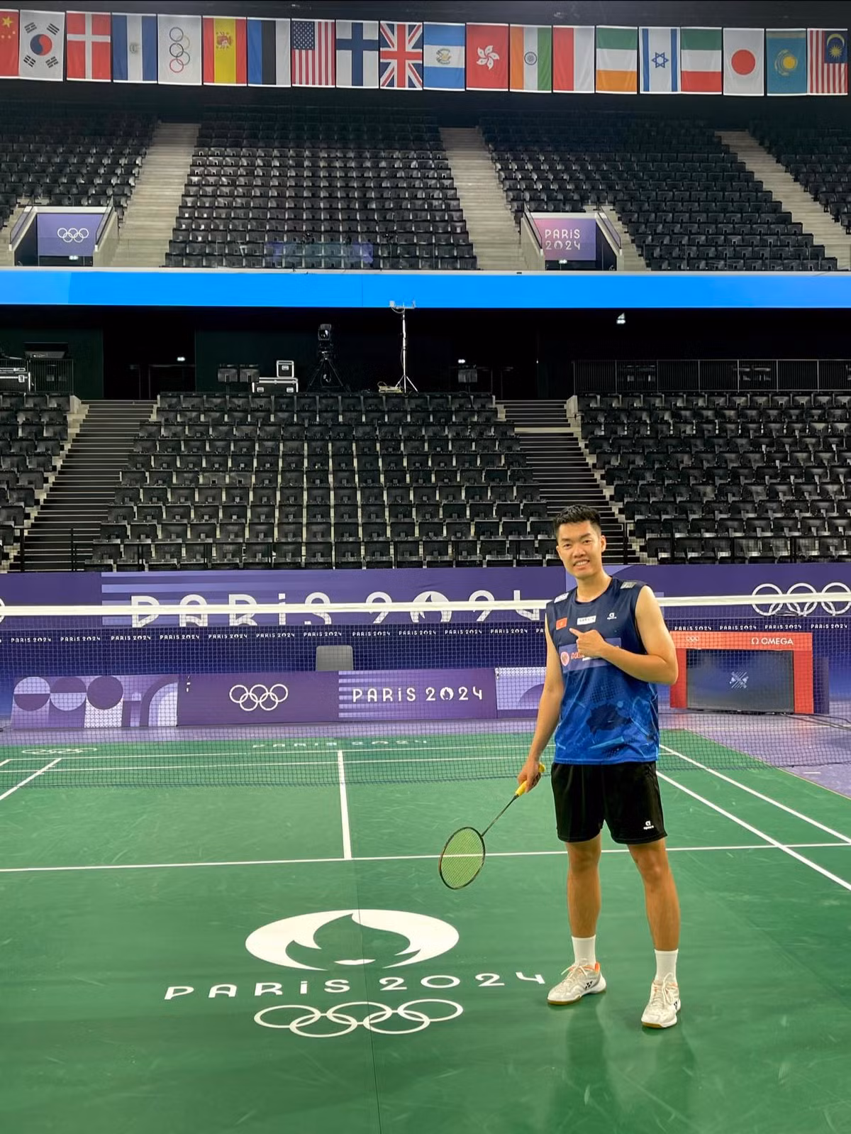 Nụ cười rạng rỡ là thương hiệu của chàng trai trẻ.