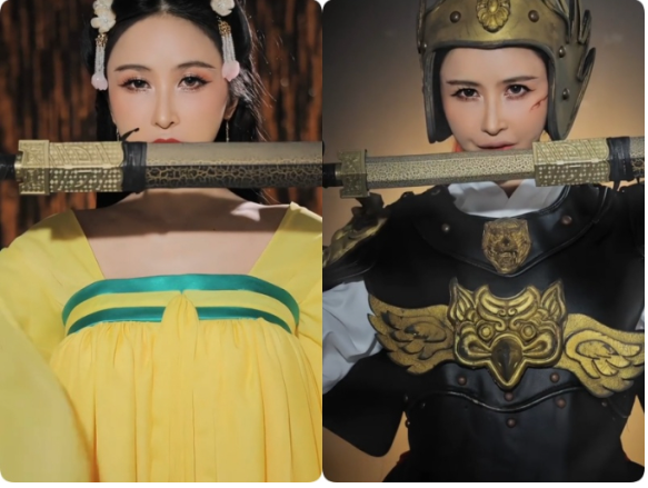 Dù đã bước vào tuổi U40, mẹ 2 con Mina Phạm vẫn thể hiện được thần thái và khi chất của nhân vật Võ Tắc Thiên ở độ tuổi 15 -16 vừa mới bước chân vào cung làm tài nhân. Một hình ảnh Võ Mị Nương ngây thơ trong sáng hiện lên qua sự thể hiện của Mina Phạm.