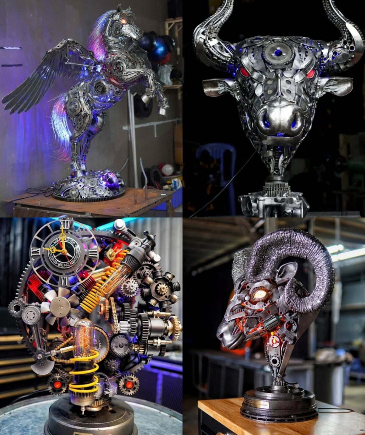 Nhận thấy tại Việt Nam chưa có người làm công việc này, anh quyết định theo đuổi dù bị gia đình, người thân phản đối. Anh tách khỏi cửa tiệm của chị gái, đầu tư máy cắt, máy hàn, mua phụ tùng, xác xe máy, ô tô cũ về mày mò tạo hình những vật dụng, mô hình theo trí tưởng tượng.