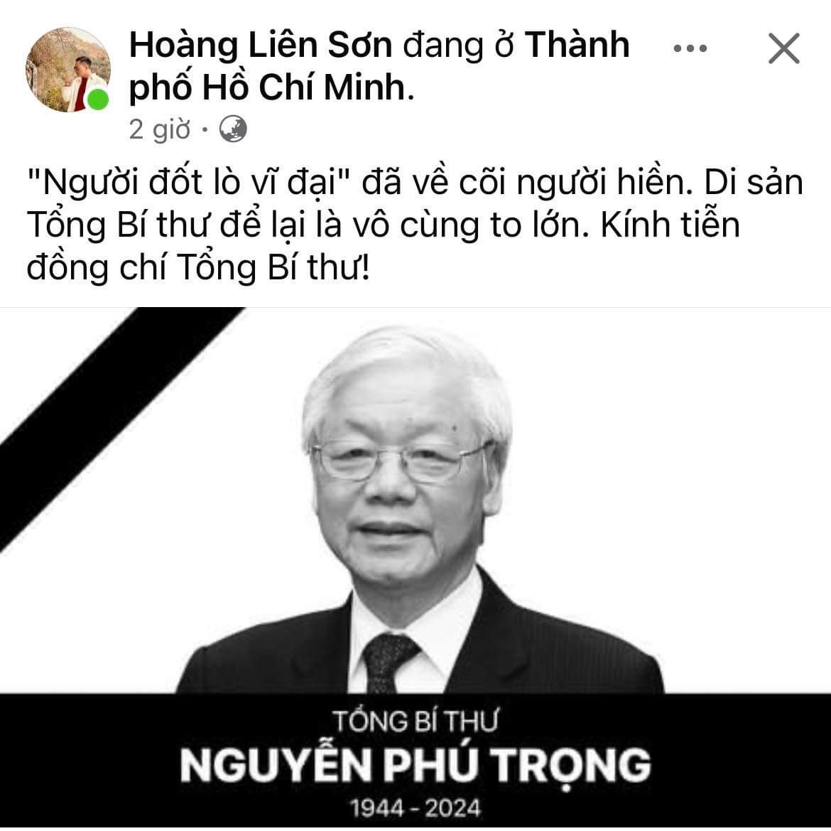 Những dòng chia sẻ kính tiễn Tổng Bí thư.