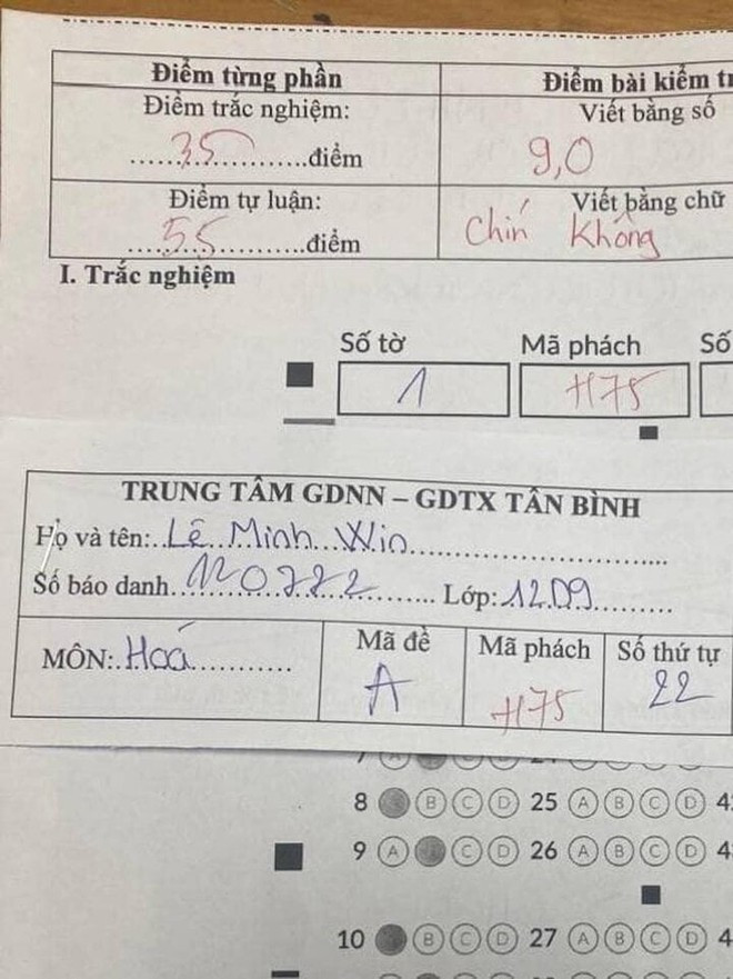 Chàng trai có tên Lê Minh Win (SN 2004, TP.HCM) từng khiến netizen bàn tán rôm rả trên MXH. Bởi dù là người Việt Nam 100% nhưng lại được đặt tên Win - từ tiếng Anh có nghĩa là chiến thắng. Thế nhưng vì cái tên lạ này mà Win bị bạn bè trêu chọc, thậm chí nói đùa tai quái rằng anh chàng là Lose (tức là thất bại).