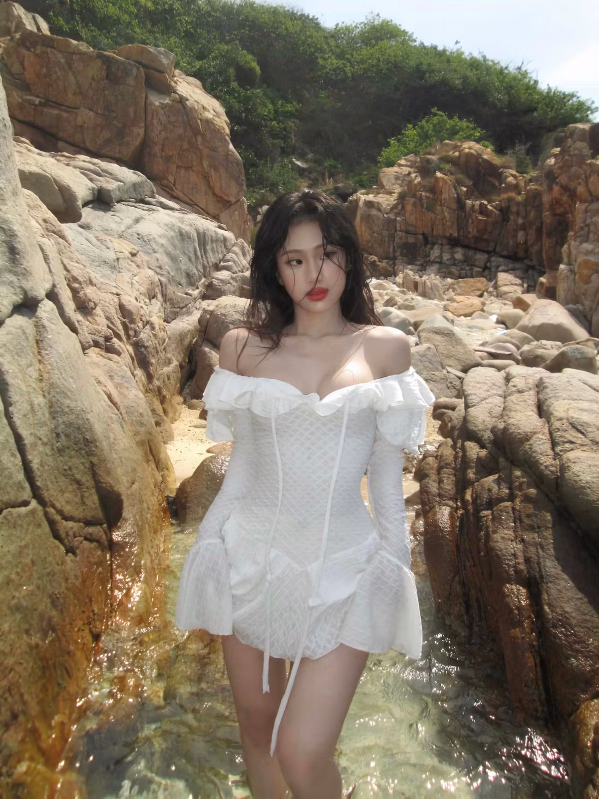 Bảo Hân hiện tại là một người mẫu, quảng cáo sản phẩm.