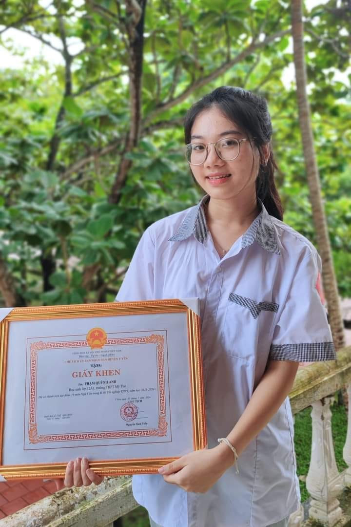 Từ những năm học THCS, Quỳnh Anh đã tham gia nhiều cuộc thi học sinh giỏi môn Ngữ văn cấp huyện, cấp tỉnh. Trong kỳ thi học sinh giỏi cấp tỉnh năm 2022-2023 và 2023-2024, Quỳnh Anh đoạt giải Ba và giải Nhì môn văn.