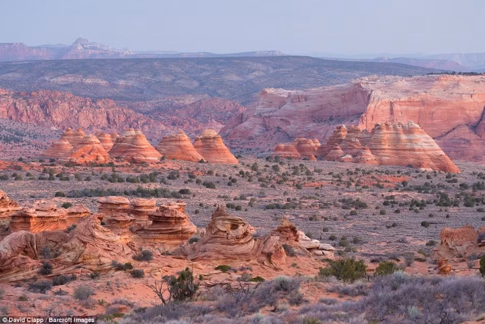 Cảnh quan mỹ lệ ở khu vực cấu trúc đá sa thạch tại South Coyote Buttes. (Nguồn Sina)