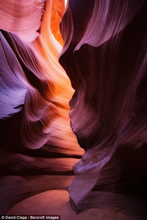 Một góc khung cảnh tại Antelope Canyon. (Nguồn Sina)