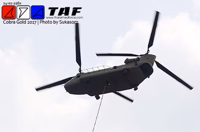 Trực thăng vận tải CH-47 Chinook. Nguồn ảnh: TAF