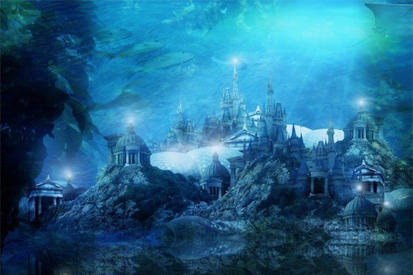 2. Thành phố đã mất Atlantis: Thành phố Atlantis được cho rằng phát triển phồn thịnh từ thời cổ đại, đã chìm xuống biển sâu sau trận động đất hay sóng thần và không ai biết vị trí của nó ở đâu. Năm 1669, linh mục Athanasius Kircher đã vẽ tấm bản đồ, trong đó thành phố Atlantis nằm ngay trung tâm Đại Tây Dương. Tấm bản đồ có phương hướng đặc biệt, hướng nam đặt trên cùng. Dù đã có bản đồ và ngành hải dương học, địa trắc bản đồ phát triển, nhưng vẫn chưa ai tìm thấy thành phố Atlantis. Nhiều người cho rằng, có lẽ các nhà hải dương học, tàu ngầm và tàu thăm dò đáy biển đã bỏ sót vùng đất "còn rộng hơn cả Lybia và châu Á gộp lại".