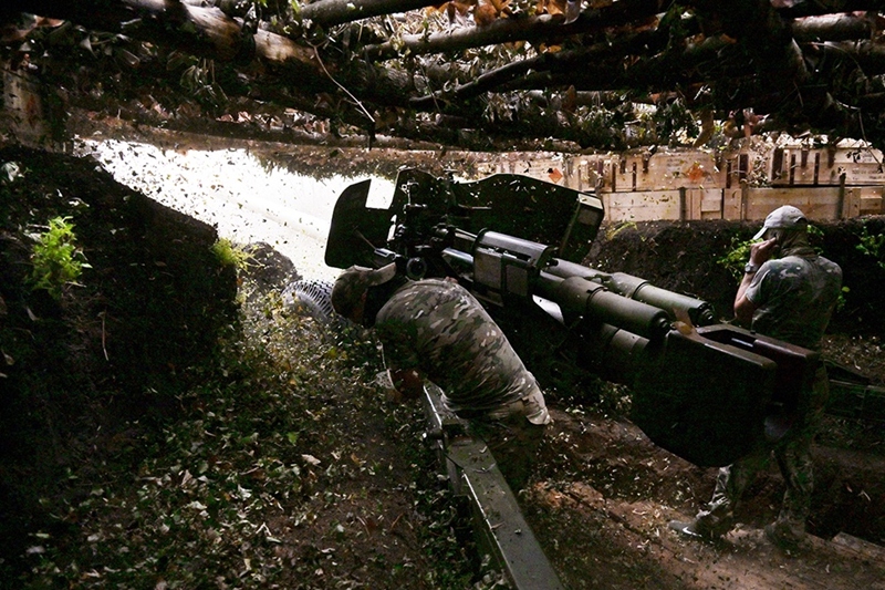 Loại pháo này nhẹ cơ động cao và có khả năng xuyên giáp mạnh. Ngoài ra, còn có pháo phòng không cỡ nòng 57mm AZP-57 thuộc loại S-60, cũng đã phát huy uy lực đáng kể trong chiến dịch. Ảnh minh họa: RIA Novosti.