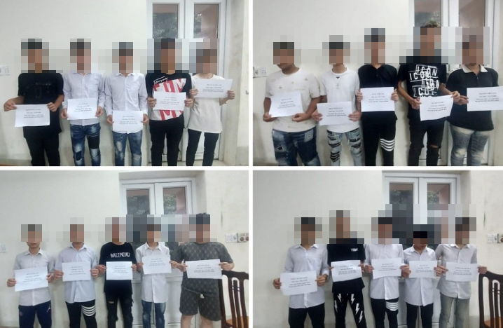 Hoa Binh: 22 thanh thieu nien mang hung khi di gay roi-Hinh-2