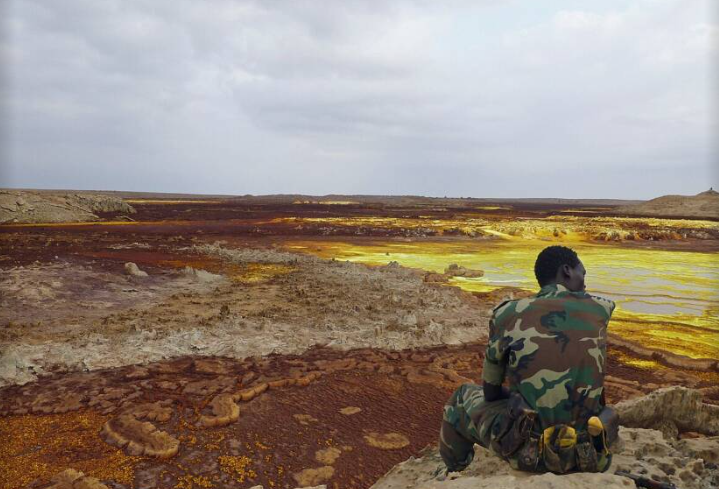 Dallol nằm ở phía bắc Ethiopia, gần biên giới Eritrea.
