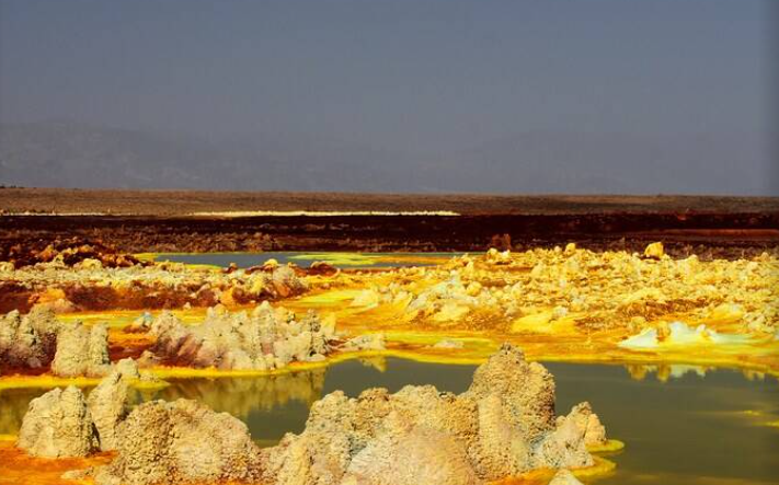 Dallol là nơi khắc nghiệt nhưng khung cảnh nơi đây lại rất đẹp.