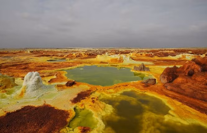 Dallol cũng là một trong những địa điểm ấn tượng nhất hành tinh.