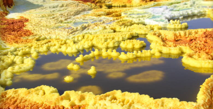 Theo ATI, nhiệt độ ở Dallol có thể lên tới 48 độ C hoặc thậm chí 54 độ C, khiến nơi đây trở thành một trong những khu vực nắng nóng khắc nghiệt nhất thế giới. (Nguồn ảnh: ATI)