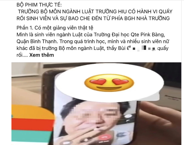 DH Quoc te Hong Bang len tieng vu giang vien bi to quay roi
