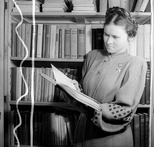 Chân dung Evdokia Pasko, một nữ Anh hùng Liên Xô.