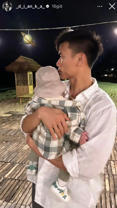 Vo Tay Bui Tien Dung chia se khoanh khac hanh phuc ben chong, con-Hinh-2