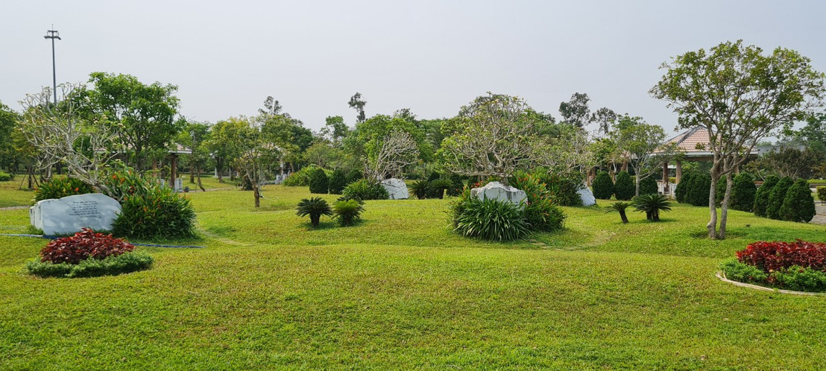 Bao bọc khuôn viên là hàng nghìn cây xanh quý từ nhiều tỉnh, thành phố gửi về như thu nhỏ trùng điệp đại ngàn của cả nước trong lòng đất Quảng Nam.