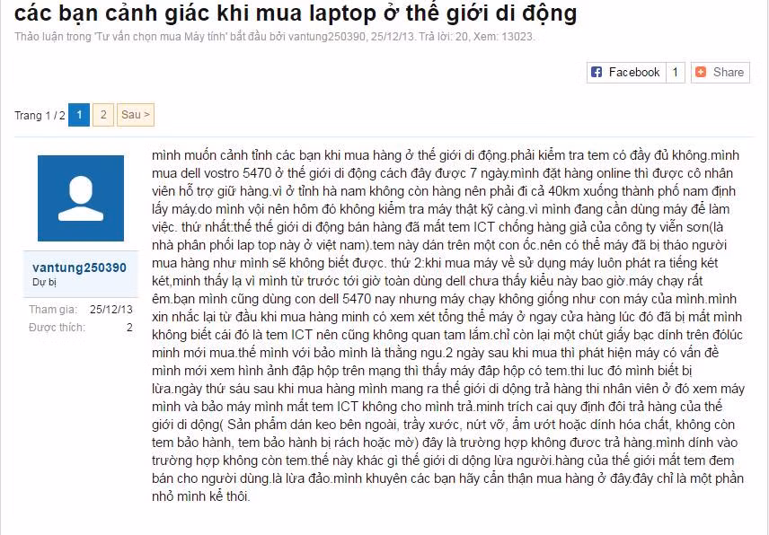 The Gioi Di Dong lien tuc bi to ban hang kem, dich vu toi-Hinh-2