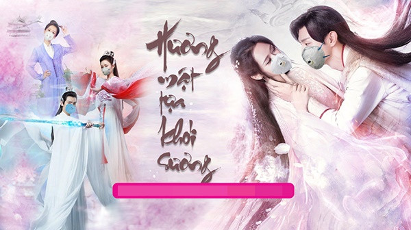 Giua con bao dich Sars-Cov-2, dan mang can than deo khau trang cho poster phim