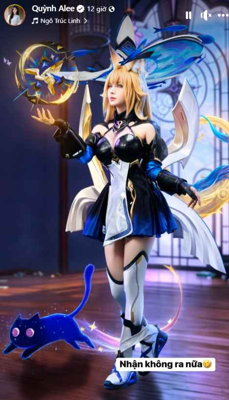 Bộ cosplay mới nhất này của Quỳnh Alee được nhận xét giống hệt nhân vật trong game, toát lên vẻ đẹp mạnh mẽ, quyến rũ đặc trưng của tướng này.