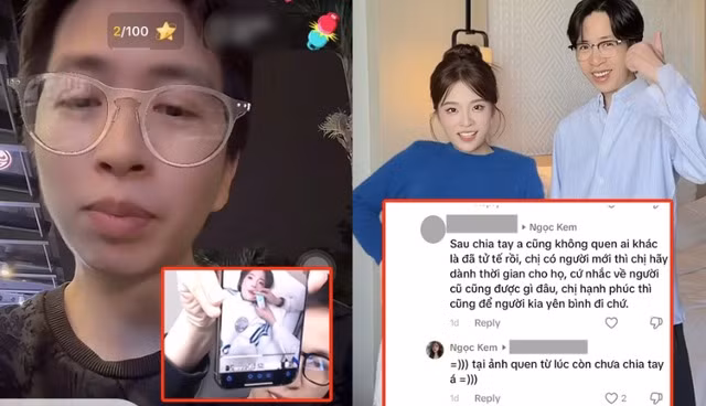 Cụ thể, khi một tài khoản mạng để lại bình luận: "Sau chia tay, anh không quen ai khác là tử tế rồi. Chị có người mới hãy dành thời gian cho họ. Cứ nhắc về người cũ thì cũng được gì đâu", Ngọc Kem phản hồi: "Tại anh ấy quen từ lúc còn chưa chia tay".