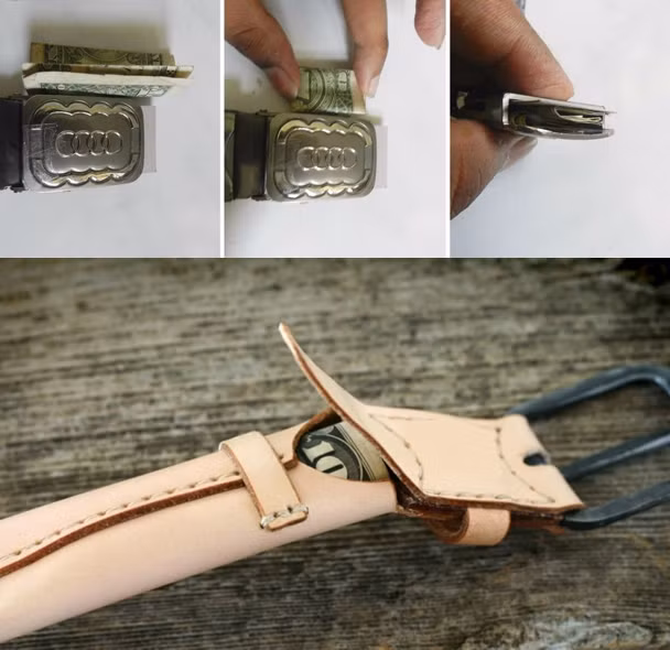 Dây thắt lưng là chỗ cất giấu quỹ đen cực kín đáo nhưng vẫn không qua mắt được hội chị em.