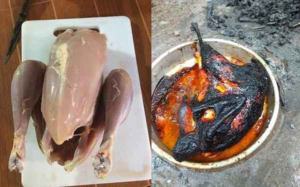 Gà bỏ lò nhưng hơi quá tay.