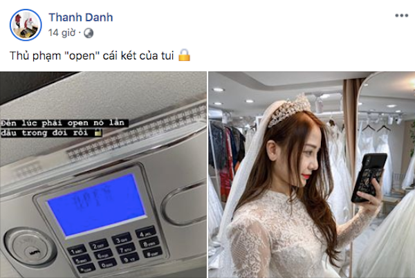 Câu chuyện nữ streamer Kiều Anh Hera sắp làm đám cưới càng được khẳng định khi chính người yêu của cô nàng cũng là game thủ có tên Thanh Danh khẳng định khi đăng dòng trạng thái: "Thủ phạm open cái két của tui".