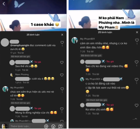 Mới đây, Nam Phương chỉ mặt đặt tên vài tài khoản giả mạo mình. Đầu tiên là một Facebook tên Adela Trần bởi người này đăng ảnh của tiếp viên hàng không này kèm caption đạo lý. "Không tức vì bị mạo danh mà tức vì đặt cái tên nghe sến rện".