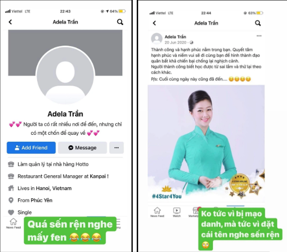 Cũng vì nổi tiếng, nữ tiếp viên trưởng Nam Phương phải đối mặt với một vài rắc rối từ trên trời rơi xuống, chẳng hạn như việc bị "pha ke" từ Facebook đến TikTok.