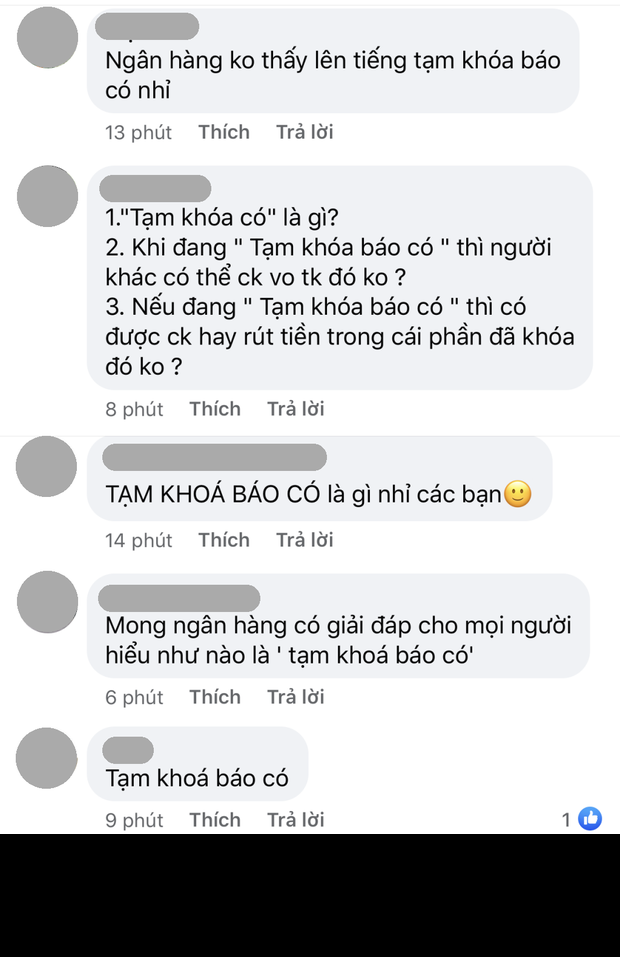 Cụ thể, hàng loạt bình luận có nội dung "Tạm khoá báo có là gì" xuất hiện ở bài đăng mới nhất trên page.