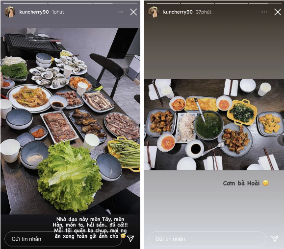 Chẳng riêng những món ăn hàng ngày, ngay cả khi nhà có khách, phải nấu 7749 món cũng là chuyện nhỏ với Thu Hoài.