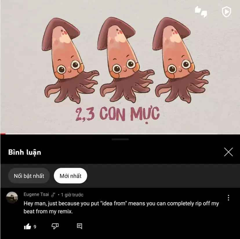 Tuy nhiên mới đây, bài hát Anh yêu em cực của rapper Linh Thộn và Minh Vũ nhận được 1 bình luận của 1 người được cho là nhà sản xuất âm nhạc đến từ Canada tố đạo nhạc.