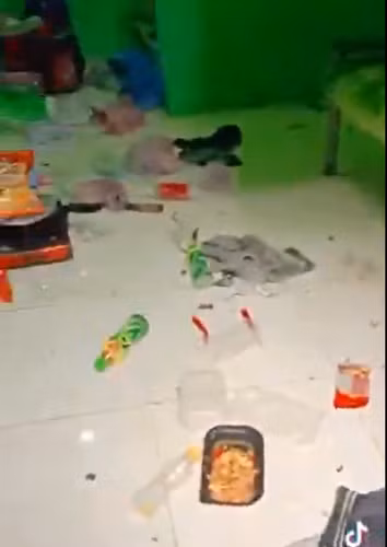 Căn phòng như này nhiều sinh viên chẳng khác nào sống trên bãi rác.