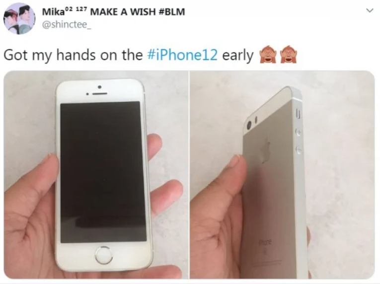 Với nhiều người, họ đã khoe chiếc iphone 5 của mình và đặt tên nó là iphone 12,