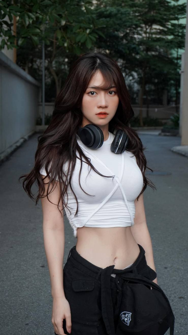 Lê Bống được mệnh danh là " hot girl phòng gym" bởi cô có vóc dáng săn chắc, quyến rũ.