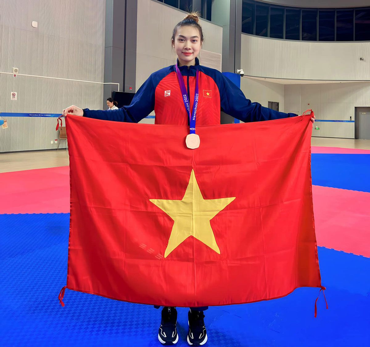 Ngọc Châm chia sẻ thêm, việc giành Huy chương đồng là điều bất ngờ và khiến cô rất vui. Nữ võ sĩ người Thanh Hóa đặt mục tiêu được tham dự Olympic.