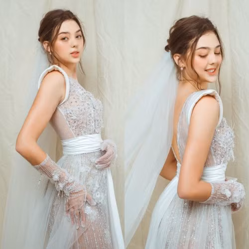 Bùi Tiến Dũng và Dianka Zakhidova lộ chuyện tình cảm từ sau bữa tiệc với gia đình thủ môn xứ Thanh hồi tháng 7/2019.