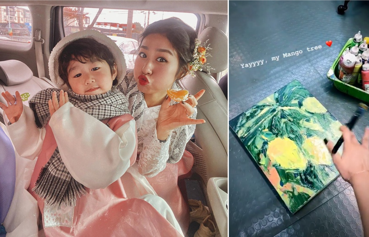 Cô và chồng - hot boy Tùng Sơn - đều tốt nghiệp Đại học Mỹ thuật Việt Nam. Không chỉ vậy, cả gia đình Trang Lou đều theo sự nghiệp hội họa. Bố của 9X là họa sĩ nổi tiếng Phạm An Hải.