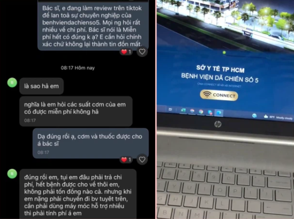 Cũng theo Yến Nhi cho biết, toàn bộ chi phí điều trị ở Bệnh viện Dã chiến Số 5 là hoàn toàn miễn phí.
