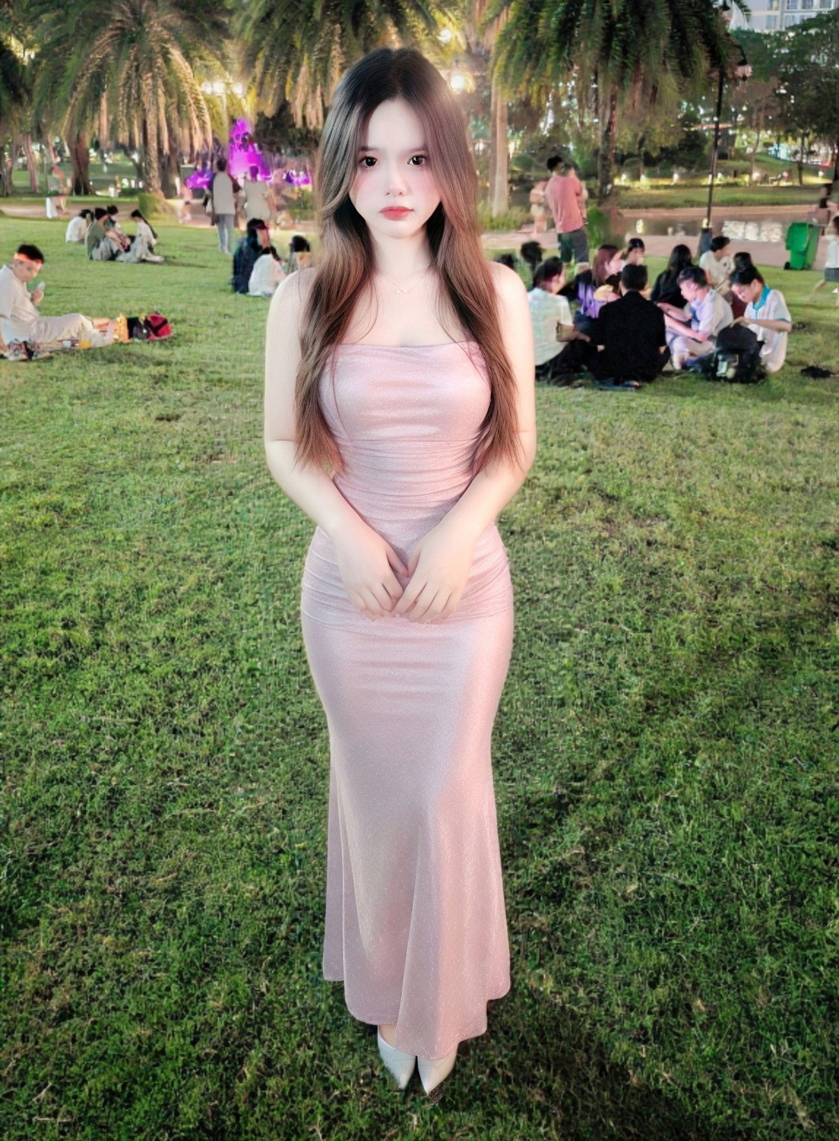 Tuy nhiên, thay vì trang phục biểu diễn thường thấy, Hinata Neko mạnh tay “chơi” luôn một phiên bản cực kỳ nóng bỏng, khiến người xem từ ngỡ ngàng, ngơ ngác đến gật gù thích thú.