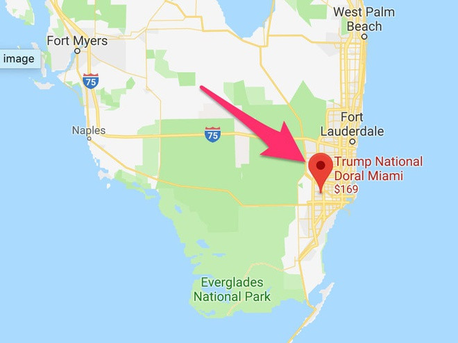 Trump National Doral là câu lạc bộ golf khác ở bang Florida của ông Trump. Tại đây có 4 sân golf, vài sân quần vợt, một spa và một khách sạn xa xỉ.