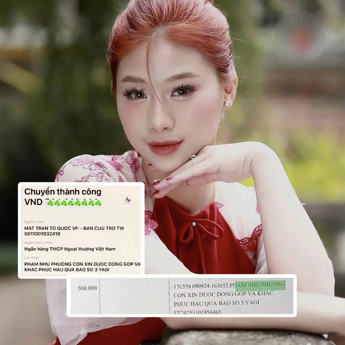 Phạm Như Phương bị tố sống "phông bạt" không ít lần trên MXH từ tiền từ thiện ủng hộ bà con vùng bão lũ hay mượn ảnh người khác để sống ảo.