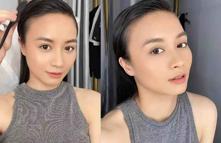 Khác với những hình ảnh để mặt mộc khi thi đấu, khi trang điểm nhẹ nhàng, Hoàng Thị Loan thêm phần xinh đẹp.