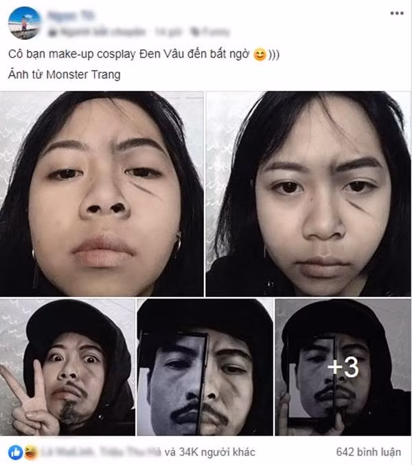 Phải thừa nhận rằng, các bạn nữ giới có tài make up siêu đẳng bởi thời gian qua trên MXH không ít lần, các chàng trai đã kêu trời vì bị lừa bởi nhan sắc thật của hội chị em đằng sau lớp phấn son. Không chỉ có cánh mày râu, nhiều bà mẹ cũng phải thốt lên khi không nhận ra con gái sau màn trang điểm kỳ công như trường hợp của cô gái Trang Monster mới đây.