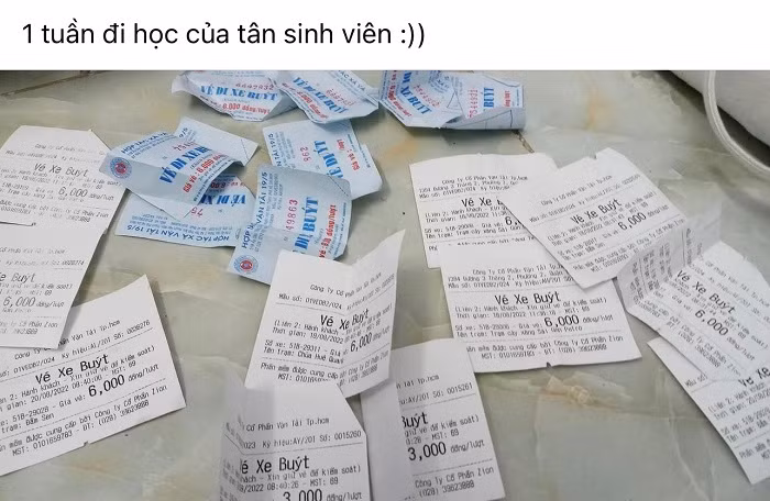 Sau tiết mục sắm đồ phải kể đến việc di chuyển đến trường học. Nhiều bạn tân sinh viên mới nhập học thường lựa chọn đi xe buýt để tiết kiệm chi phí.