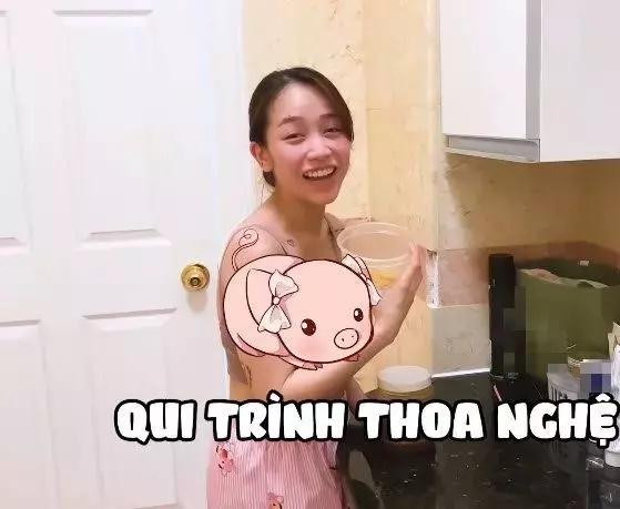 Trông Joyce Phạm có phần kém sắc ở những hình ảnh không phấn son, có lẽ là do cô mới sinh con.