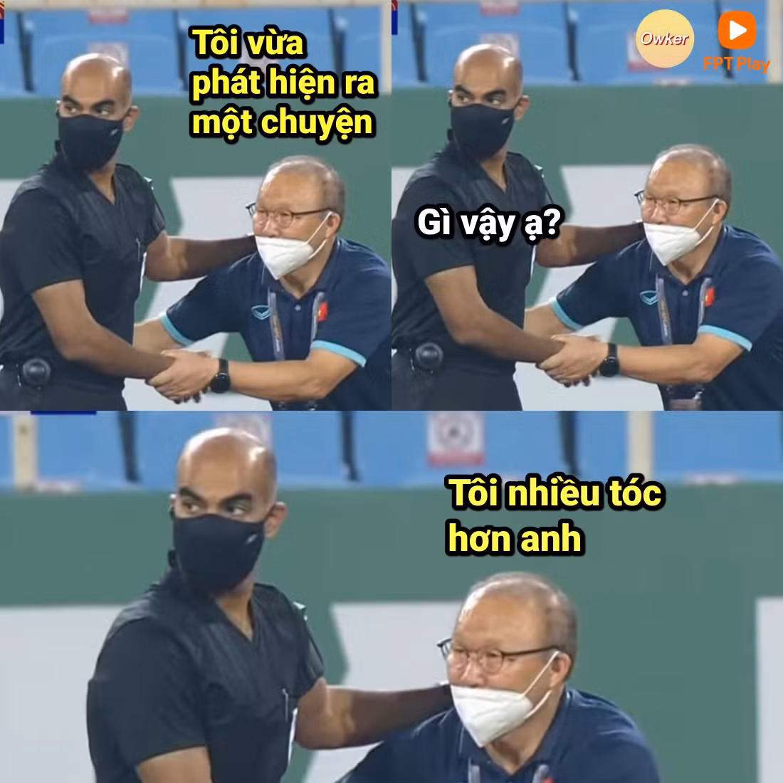 Một lần nữa HLV trường đội tuyển Việt Nam là ông Park Hang Seo trở thành nhân vật bị trọng tài nhắc nhở bởi lỗi phản ứng. Ảnh: Fandom Owker