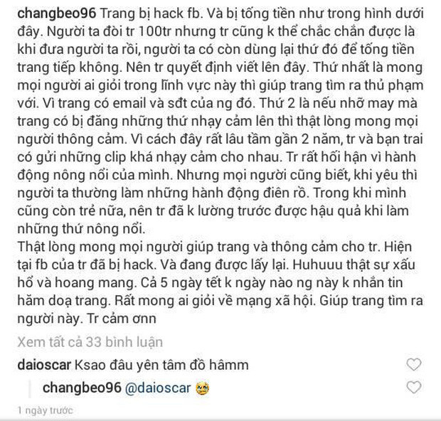 Theo dõi trang cá nhân của nàng WAGs Việt - Huyền Trang, nhiều người thấy cô nàng này rất thích kiểu bóng gió để dân tình đoán già đoán non. Đang công khai yêu đương với Trọng Đại mà cứ lấp lửng thế kia thì bảo sao fan của chàng cầu thủ này không "đứng ngồi không yên".