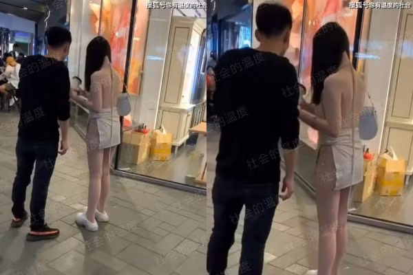 Theo những gì được ghi lại, dường như chỉ có 1/3 cơ thể của cô được đắp bởi những mảnh vải mỏng manh mà cảm tưởng một cơn gió nhẹ cũng có thể cuốn bay.